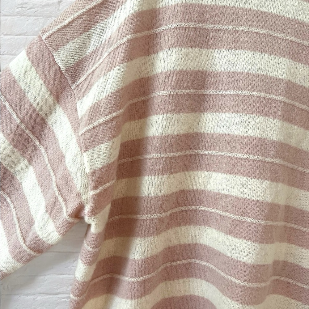 All Saints Cassia Jumper Striped Oversized Pink and Cream Size XS - Picture 8 of 12